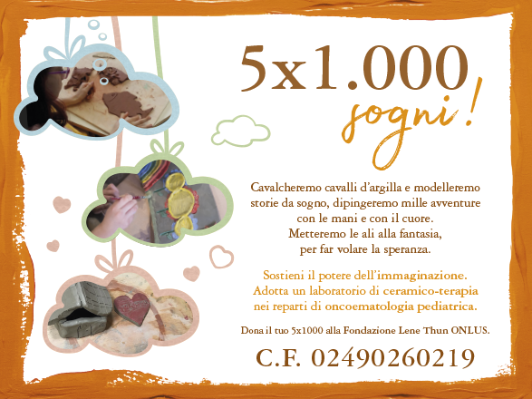 Dona il tuo 5 x 1000 sogni!