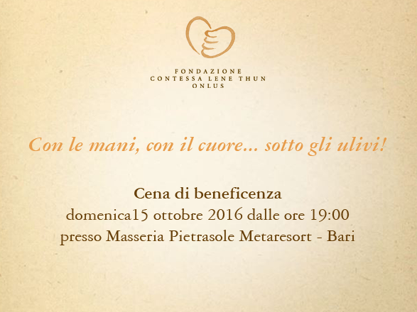 Con le mani, con il cuore… sotto gli ulivi